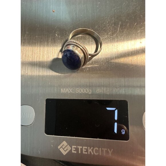 VTG Sterling Blue Lapis Ring - Picture 6 of 6